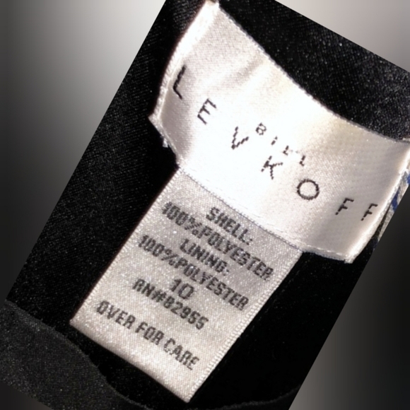 Bill Levkoff formal satin dress black size 10 - Picture 6 of 14